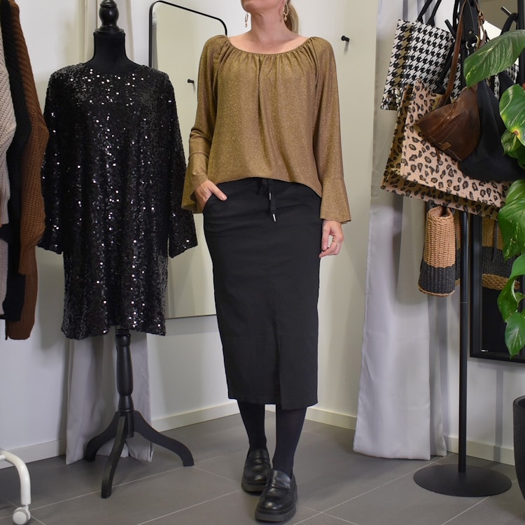 Blus Alexandra Glitter CAMELLO - Marta du Chateau