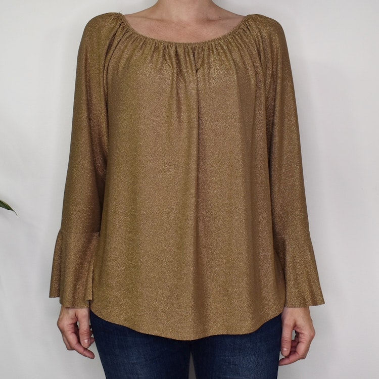 Blus Alexandra Glitter CAMELLO - Marta du Chateau