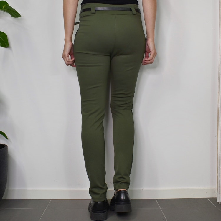 Leggings med Fickor och Skärp KAKI