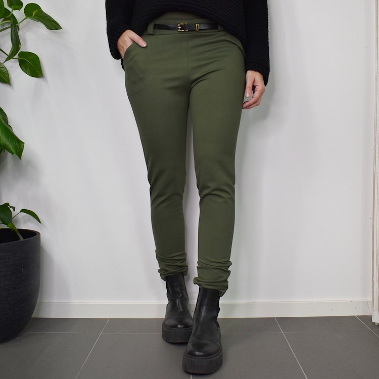 Leggings med Fickor och Skärp KAKI