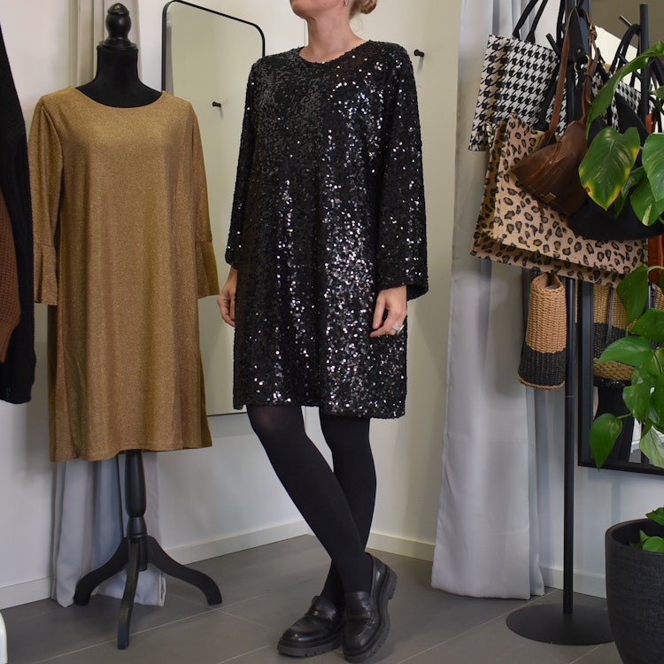 Klänning Diane Paljett SVART - Marta du Chateau