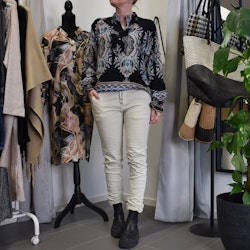 Jeans med revär BEIGE - Place du Jour