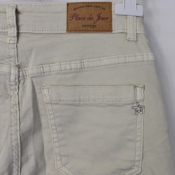Jeans med revär BEIGE - Place du Jour