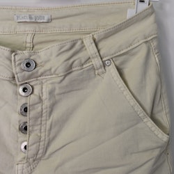 Jeans med revär BEIGE - Place du Jour
