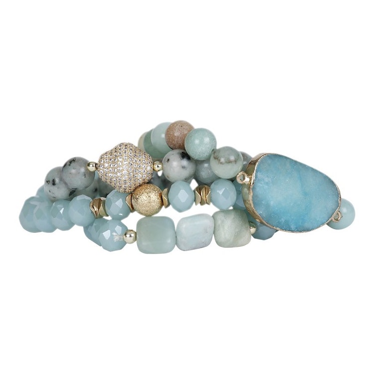 Armband Jackie 4-pack TURQUOISE - The Moshi