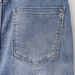 Jeanskjol med slits LJUS BLÅ - Place du Jour
