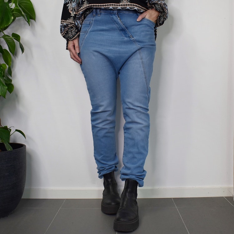 Jeans Baggy LJUS BLÅ - 3D Denim