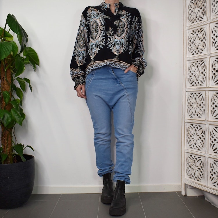 Jeans Baggy LJUS BLÅ - 3D Denim
