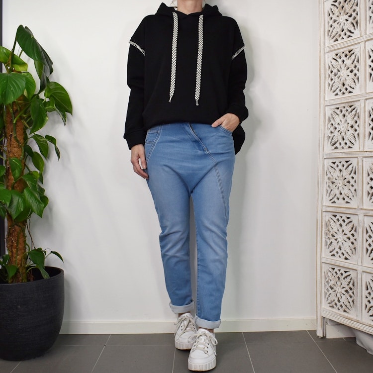 Hoodie Audrey Over Sized SVART - Marta du Chateau