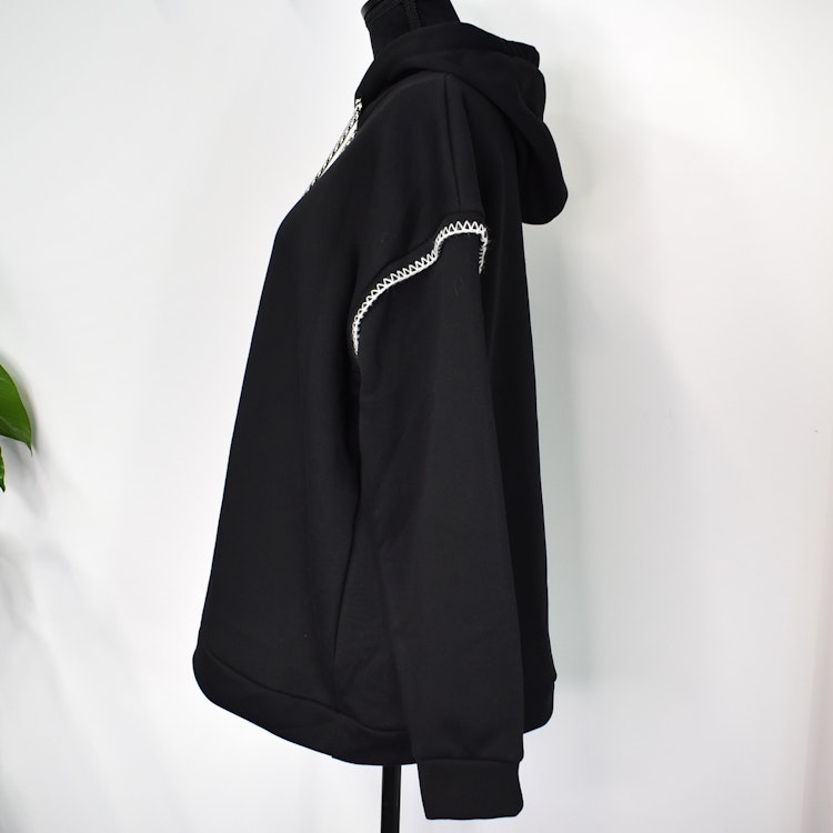 Hoodie Audrey Over Sized SVART - Marta du Chateau
