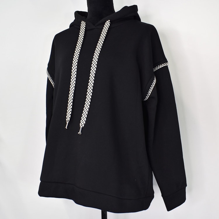 Hoodie Audrey Over Sized SVART - Marta du Chateau