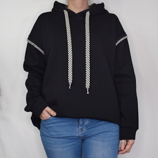 Hoodie Audrey Over Sized SVART - Marta du Chateau