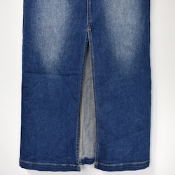 Jeanskjol med Slits MÖRK BLÅ - 3D Denim