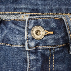 Jeanskjol med Slits MÖRK BLÅ - 3D Denim