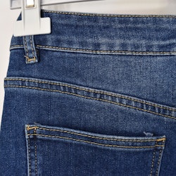 Jeanskjol med Slits MÖRK BLÅ - 3D Denim
