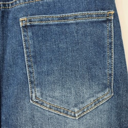 Jeanskjol med Slits MÖRK BLÅ - 3D Denim