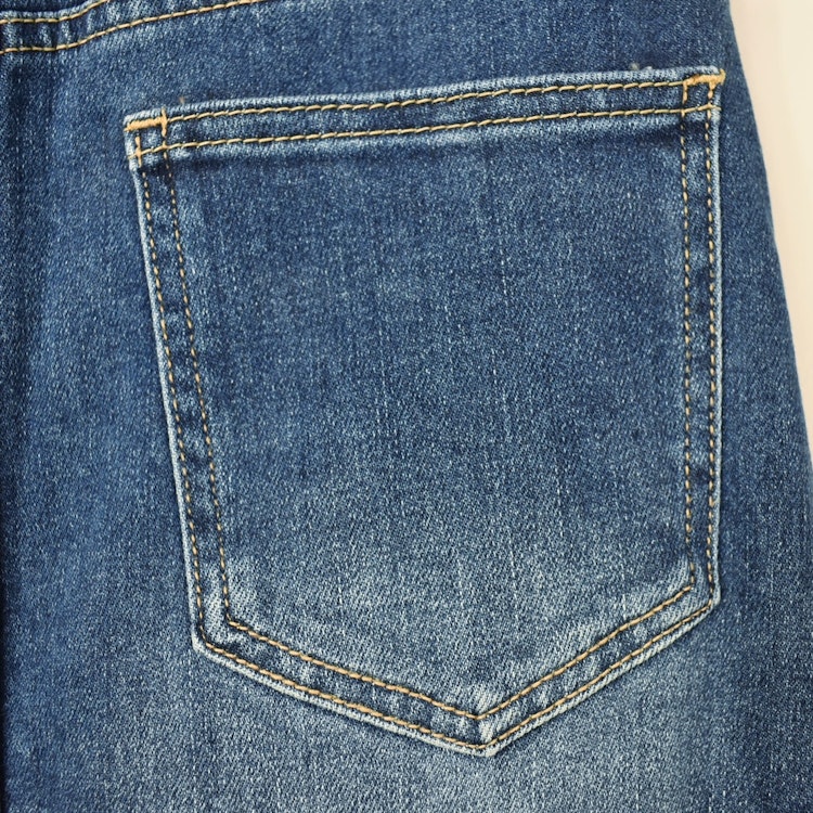 Jeanskjol med Slits MÖRK BLÅ - 3D Denim