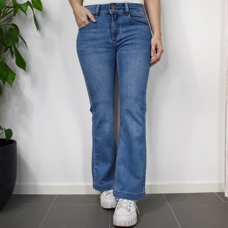 Jeans Flare BLÅ - 3D Denim