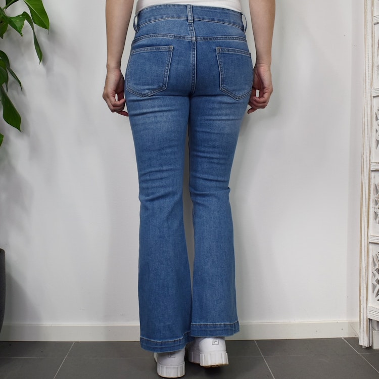 Jeans Flare BLÅ - 3D Denim