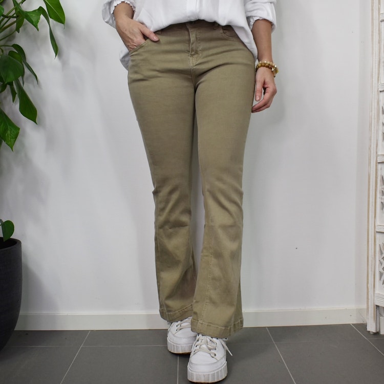 Jeans Flare BEIGE SCURO - 3D Denim