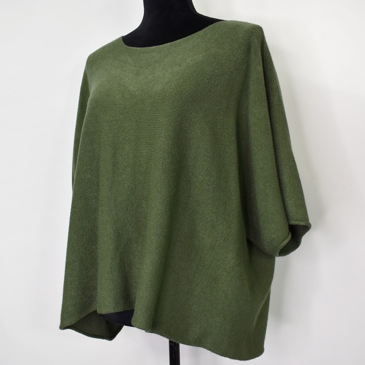 Stickad Ponchotröja MILITARY
