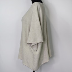 Stickad Ponchotröja BEIGE