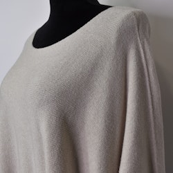 Stickad Ponchotröja BEIGE