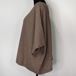 Stickad Ponchotröja TAUPE