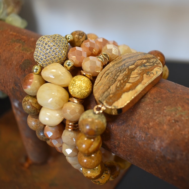 Armband Jackie 4-pack AMBER - The Moshi