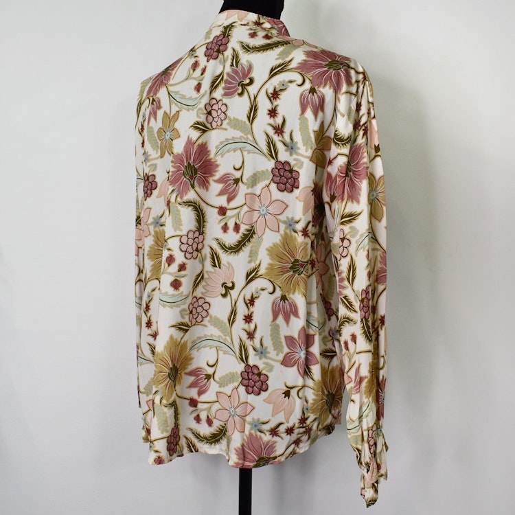 Blus Aya Blommig ECRU - Marta du Chateau