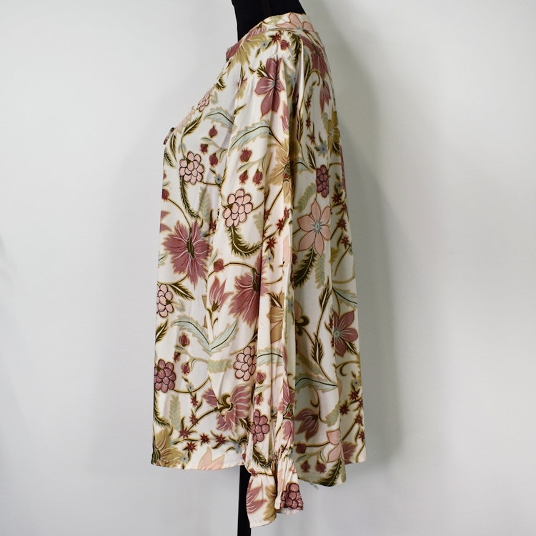 Blus Aya Blommig ECRU - Marta du Chateau