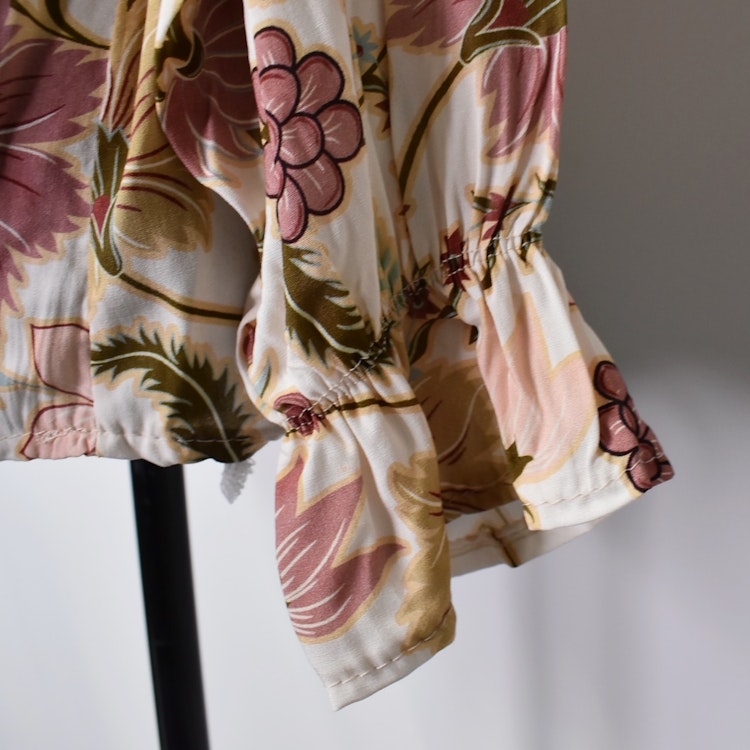 Blus Aya Blommig ECRU - Marta du Chateau