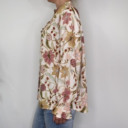 Blus Aya Blommig ECRU - Marta du Chateau