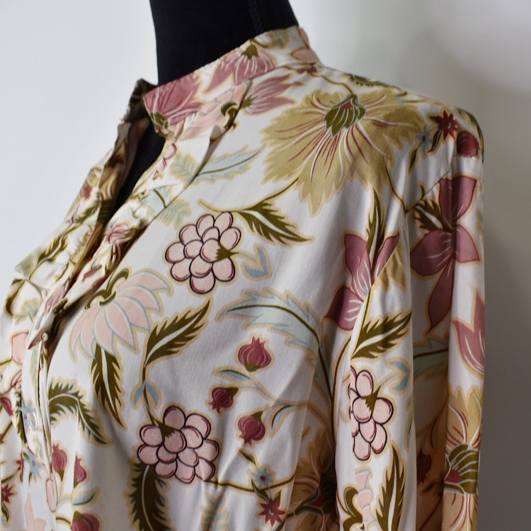 Blus Aya Blommig ECRU - Marta du Chateau