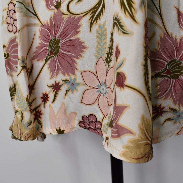 Blus Aya Blommig ECRU - Marta du Chateau