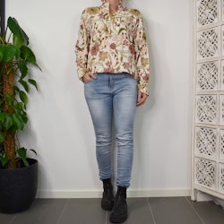 Blus Aya Blommig ECRU - Marta du Chateau