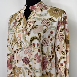 Blus Aya Blommig ECRU - Marta du Chateau