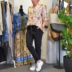 Blus Aya Blommig ECRU - Marta du Chateau