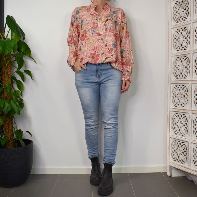 Blus Aya Blommig ROSA - Marta du Chateau