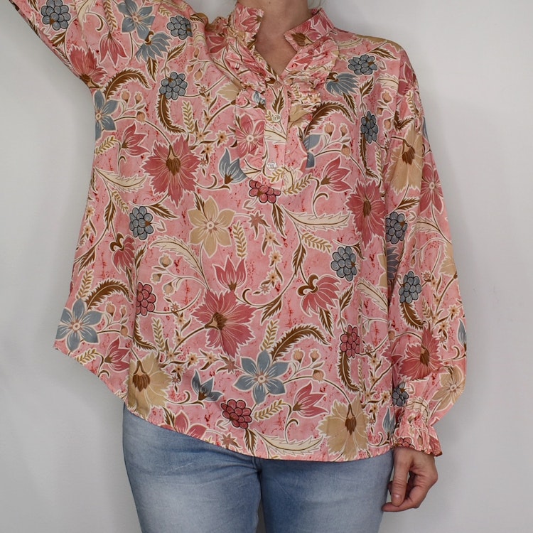 Blus Aya Blommig ROSA - Marta du Chateau