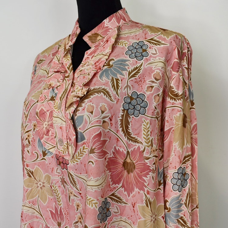 Blus Aya Blommig ROSA - Marta du Chateau