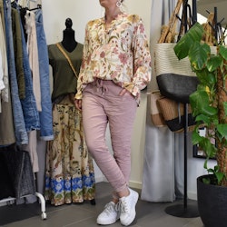 Blus Aya Blommig ECRU - Marta du Chateau