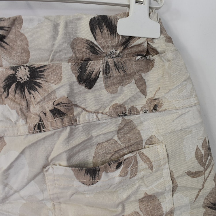 Stretchig Byxa Merilyn Blommig BEIGE - Marta du Chateau