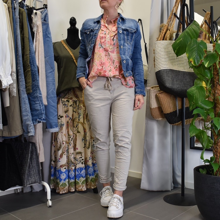Blus Aya Blommig ROSA - Marta du Chateau