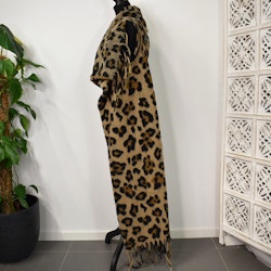 Lång Väst med Fransar LEOPARD