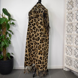 Lång Väst med Fransar LEOPARD