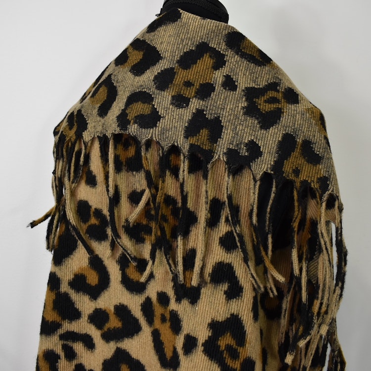 Lång Väst med Fransar LEOPARD