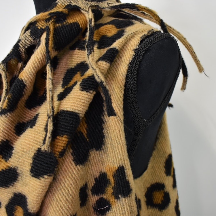 Lång Väst med Fransar LEOPARD