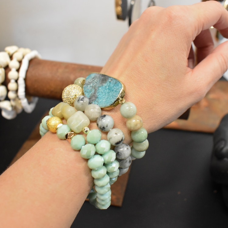 Armband Jackie 4-pack TURQUOISE - The Moshi