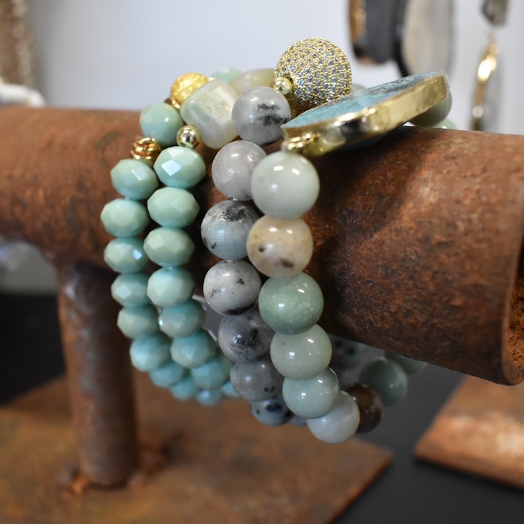 Armband Jackie 4-pack TURQUOISE - The Moshi